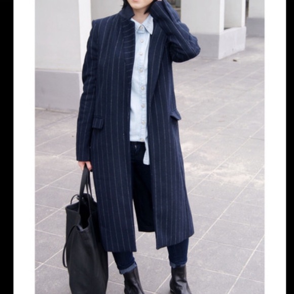 Zara pinstripe coat Clearance